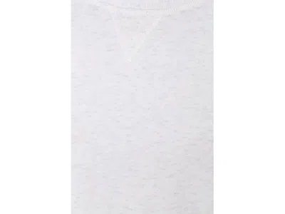 Faherty High Standard Fleece Vintage Crew In White
