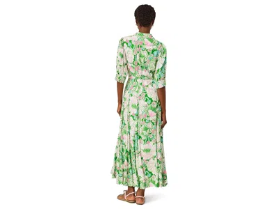 Lilly Pulitzer Larkyn Shirt Dress In Putting Green Poppyland In Animal Print