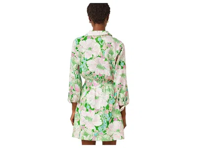 Lilly Pulitzer Abralynn Linen Shirtdress In Green