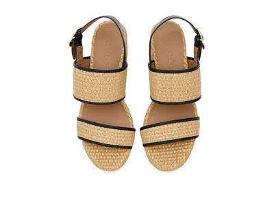 Aerosoles Camera Platform Sandal In Burgundy