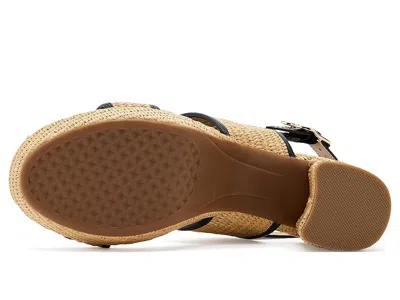 Aerosoles Camera Platform Sandal In Burgundy