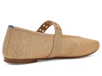 Rothys Women's Max Buckle Knit Mesh Mary Jane Flats In Nude