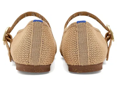 Rothys Women's Max Buckle Knit Mesh Mary Jane Flats In Nude