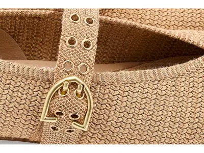 Rothys Women's Max Buckle Knit Mesh Mary Jane Flats In Nude