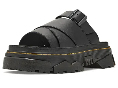 Dr. Martens Mattison Platform Slide Sandal In Athena Black