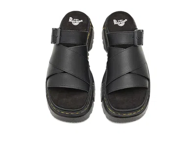 Dr. Martens Mattison Platform Slide Sandal In Athena Black