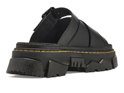 Dr. Martens Mattison Platform Slide Sandal In Athena Black