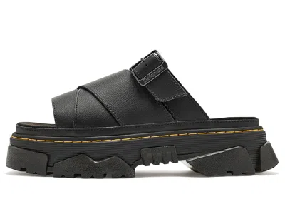Dr. Martens Mattison Platform Slide Sandal In Athena Black