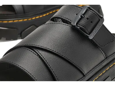 Dr. Martens Mattison Platform Slide Sandal In Athena Black