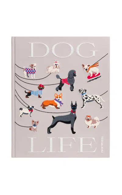 Printworks Embroidered Dog-motif Photo Album In Neutral