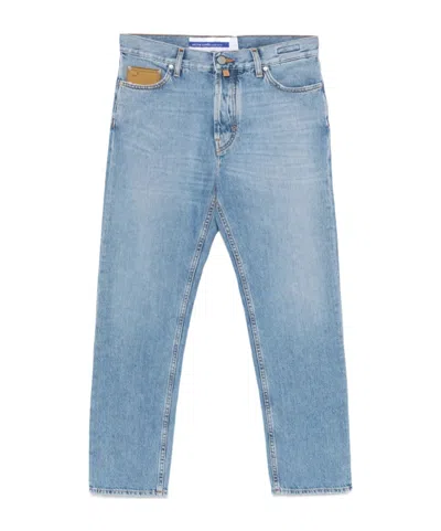 Jacob Cohen Belt Loop Jeans In Blue