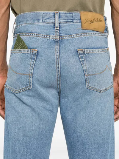 Jacob Cohen Belt Loop Jeans In Blue