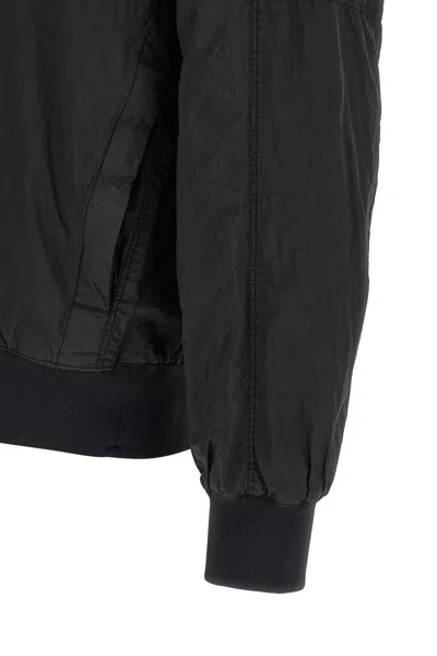 Stone Island Bomber Nylon Metal Watro Puffer Jackets Black In Black