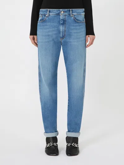 Sportmax Belt Loop Jeans In Blue