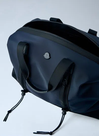 Moncler Tech Duffle Weekend Bag In Blue