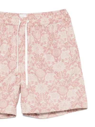 Eleventy Drawstring Swim Trunks In Pink
