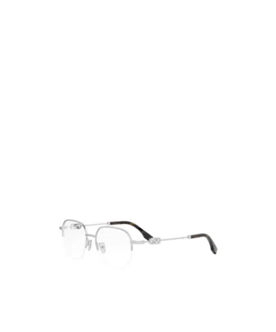 Fendi Geometric Optical Frames In Metallic