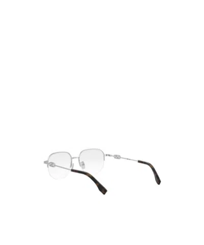 Fendi Geometric Optical Frames In Metallic