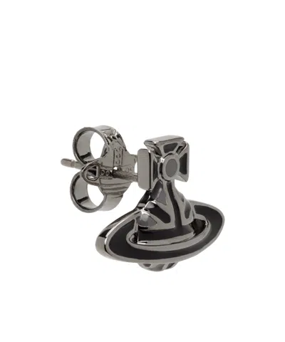 Vivienne Westwood Man Jack Stud Single Earring In Metallic