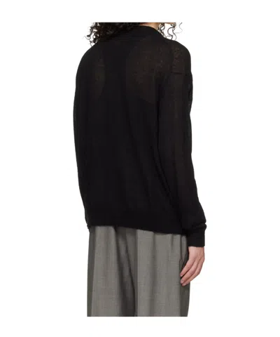 Studio Nicholson Crew Neck Sweater In Black