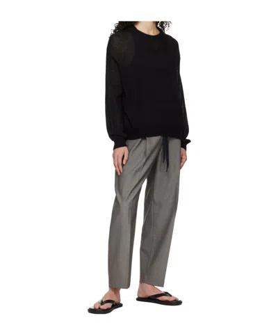 Studio Nicholson Crew Neck Sweater In Black