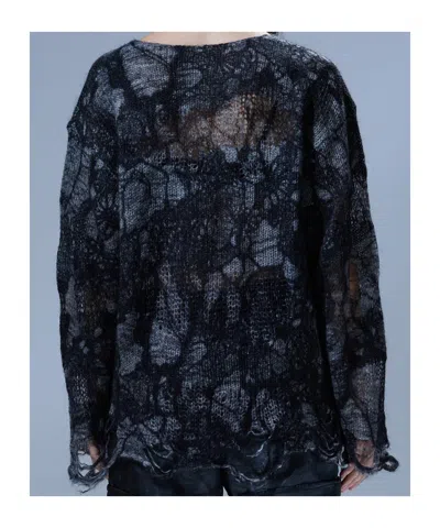 R13 Open-knit Sweater In Blue