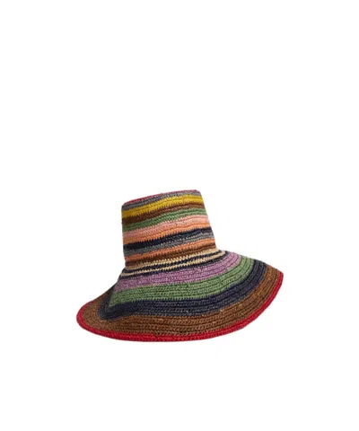 Dsquared2 Summer Dream Raffia Hat In Multi