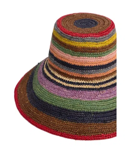 Dsquared2 Summer Dream Raffia Hat In Multi