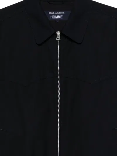 Comme Des Garçons Long-sleeved Casual Jacket In Black