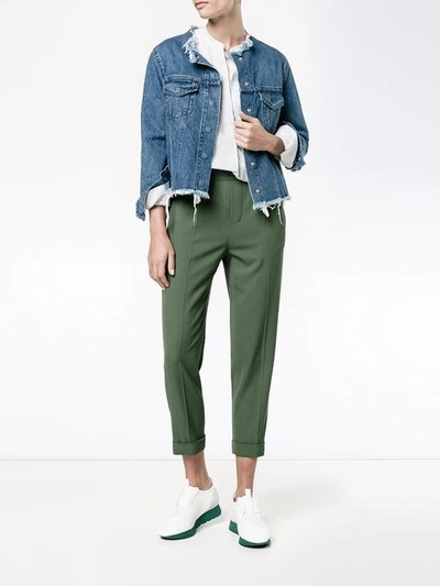 Shop Vince Tapered Trousers - Green