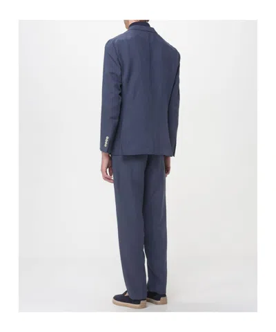 Eleventy Button Single-breasted Blazer In Blue