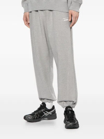 Comme Des Garçons Light Grey Baggy Elasticated Sweatpants In Gray