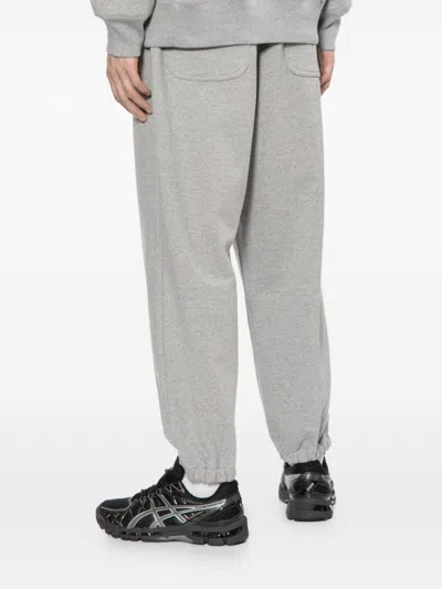 Comme Des Garçons Light Grey Baggy Elasticated Sweatpants In Gray