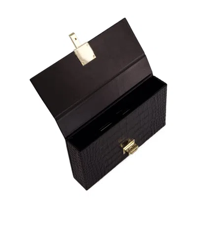 Tom Ford Embossed Box Pouch In Black