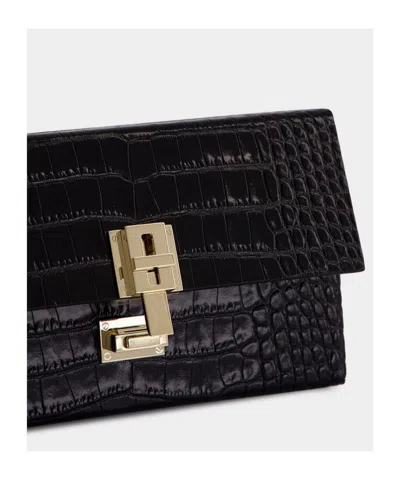 Tom Ford Embossed Box Pouch In Black