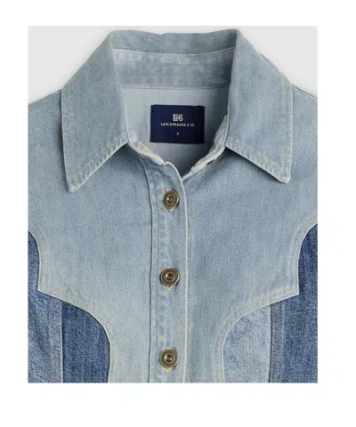 Levi's Patchwork Button-up Jacket In Blue