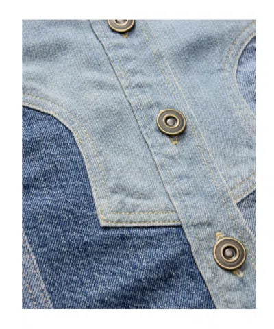 Levi's Patchwork Button-up Jacket In Blue