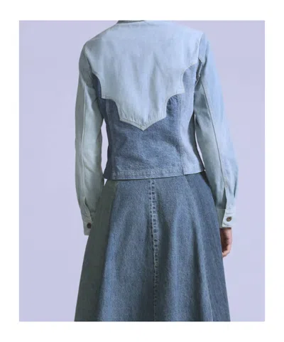 Levi's Patchwork Button-up Jacket In Blue