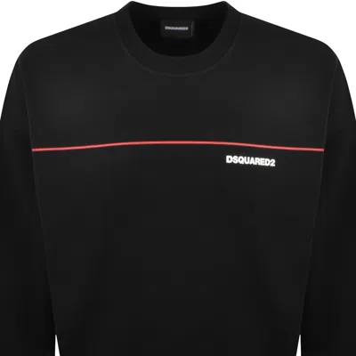 Dsquared2 Logo Sweatshirt Black In Black