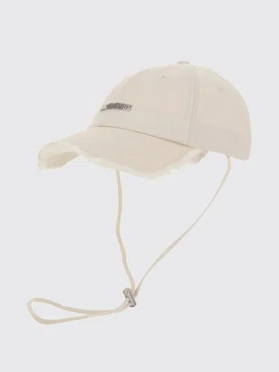 Jacquemus Women Artichaut Baseball Cap With Distressed Brim In Neutral
