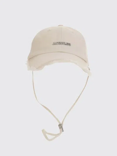 Jacquemus Women Artichaut Baseball Cap With Distressed Brim In Neutral
