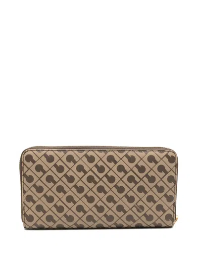 Gherardini Patterned Wallet In Neutral