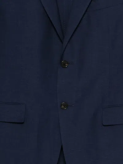 Corneliani Buttoned Suit In Blue