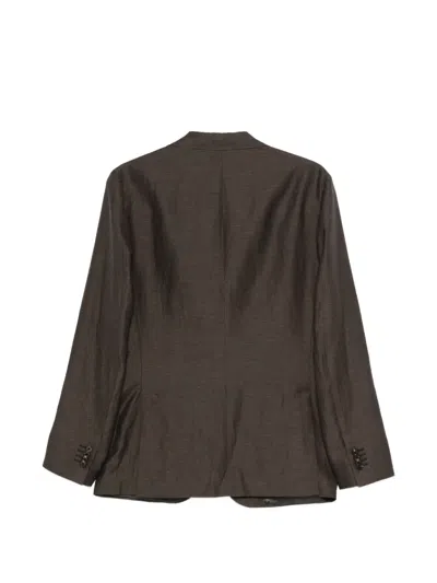 Corneliani Button Suit In Brown