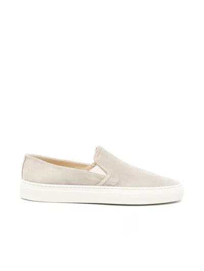 Common Projects Slip On Low Profile Sneakers Warm Grey In Purple