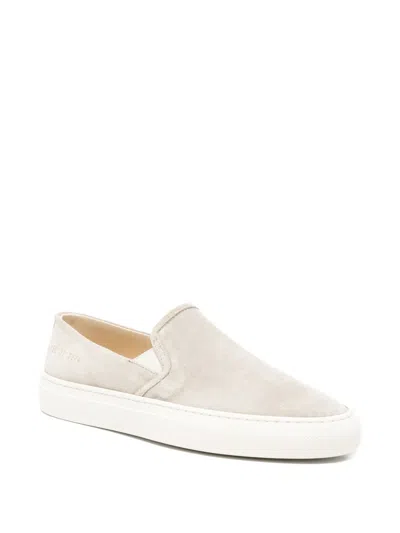 Common Projects Slip On Low Profile Sneakers Warm Grey In Purple