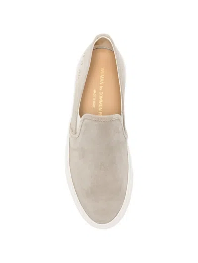 Common Projects Slip On Low Profile Sneakers Warm Grey In Purple
