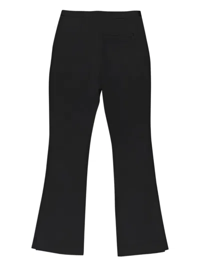 Callipygian Flared Trousers In Black