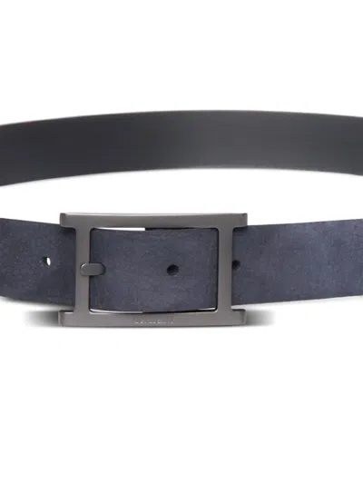 Orciani Textured-finish Belt In Blue