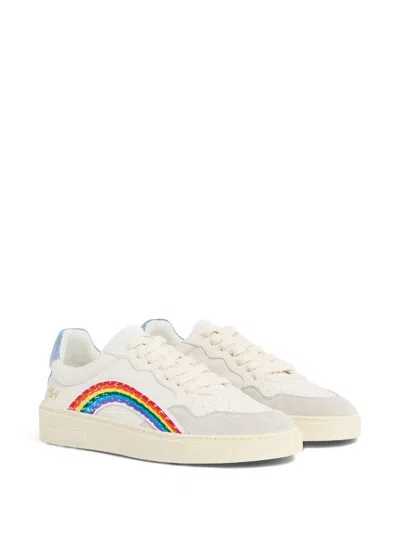 Dsquared2 Rainbow Rider Sneakers In Multi